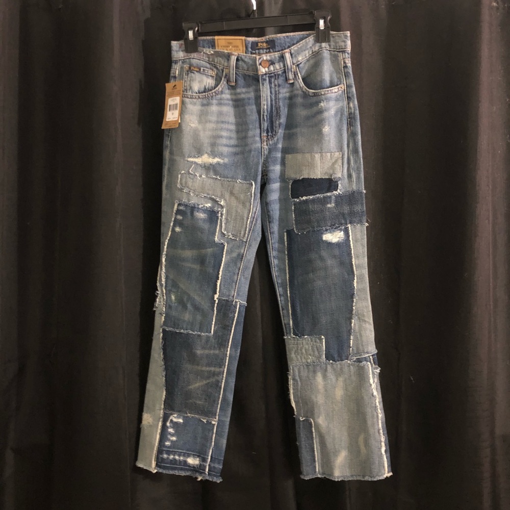 Polo patchwork pants